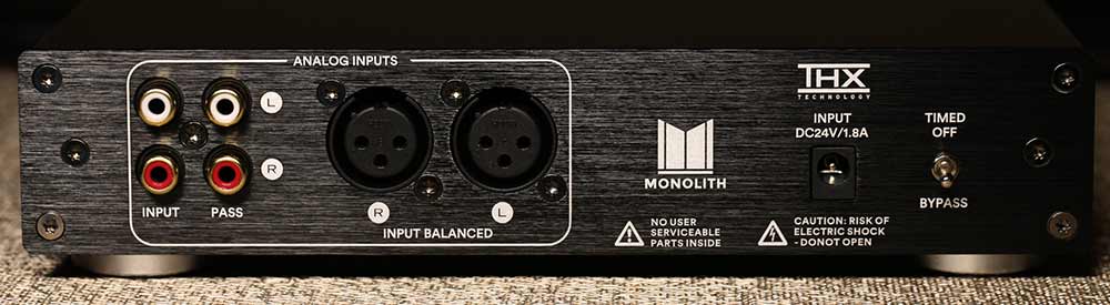 Monoprice Monolith THX AAA 887 Headphone Amplifier Back Panel Audio Review.jpg