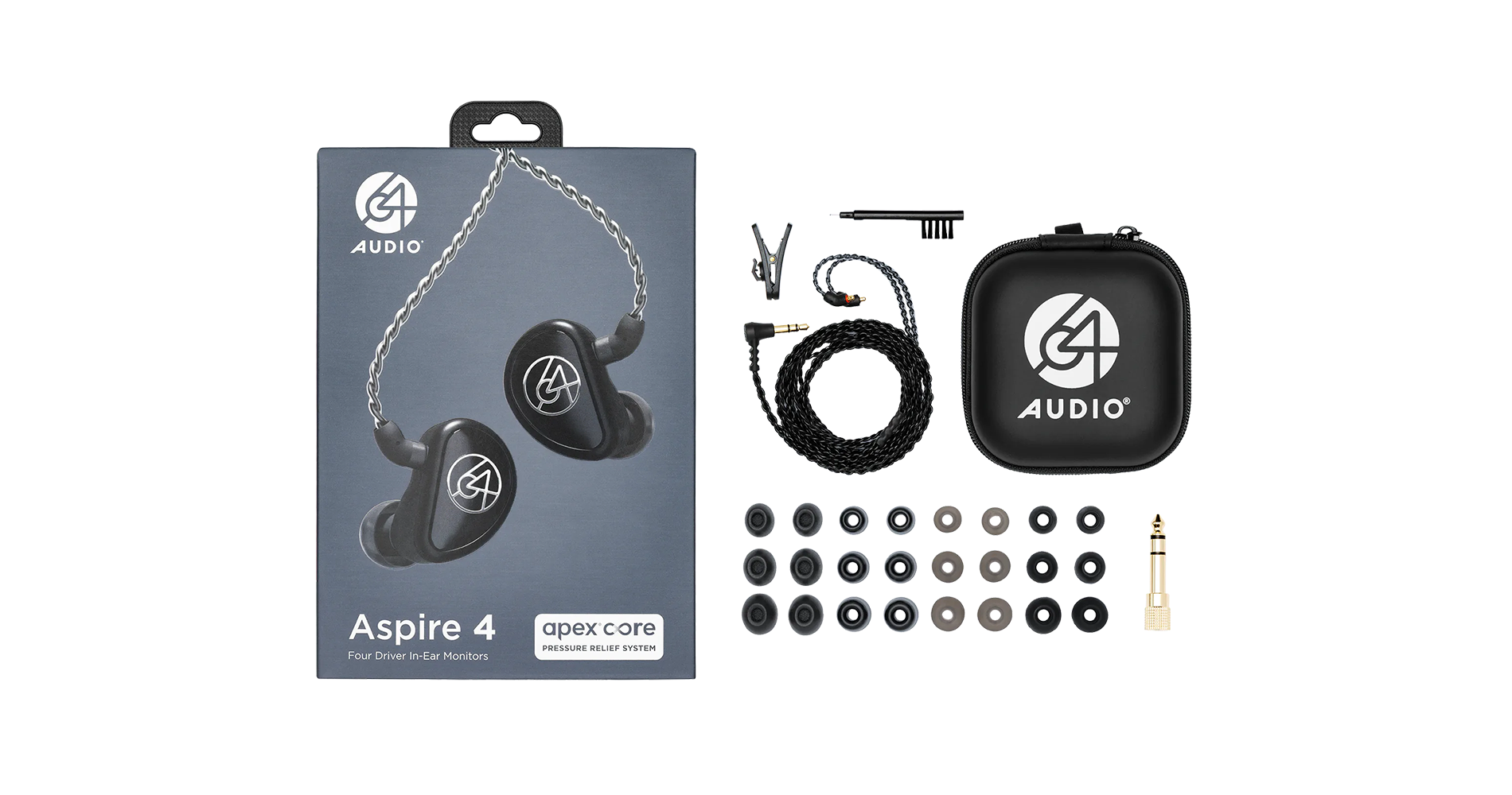64 Audio Aspire 4 Universal In-Ear Monitor In The Box
