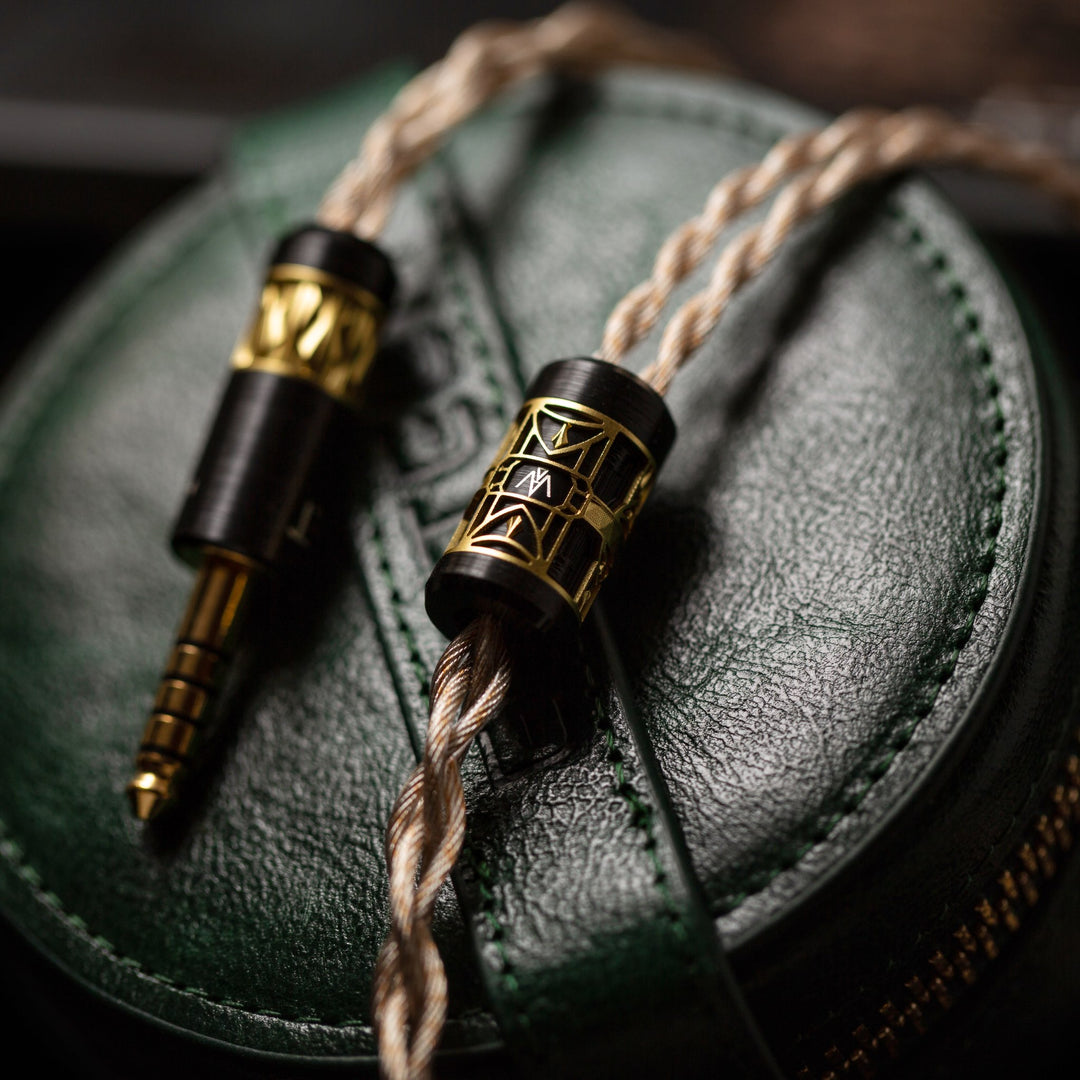 Eletech Sonnet of Adam Gold Silver Flagship IEM Cable | Bloom Audio